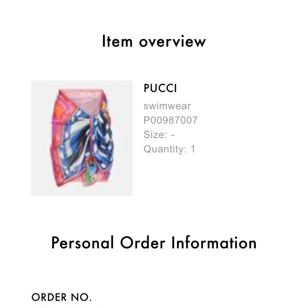 Emilio Pucci Multicolor Swim Sarong - Picture 2 of 4